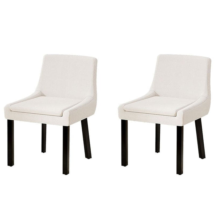 Artiss Corduroy Dining Chairs Set of 2 Beige