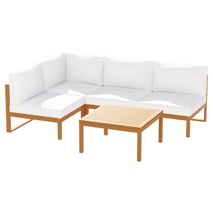 Gardeon Acacia Wood 5pcs Outdoor Sofa Set