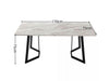 The Rectangular Marble-Effect Dining Table Dimensions. 170cm X 75cm X 75cm