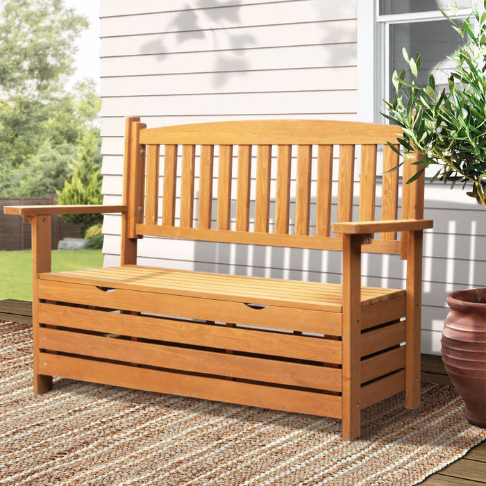 Gardeon Wooden Outdoor Storage Bench Box