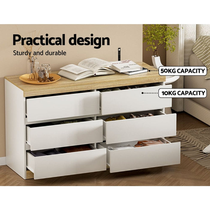 Artiss 6 Chest of Drawers Cabinet Dresser