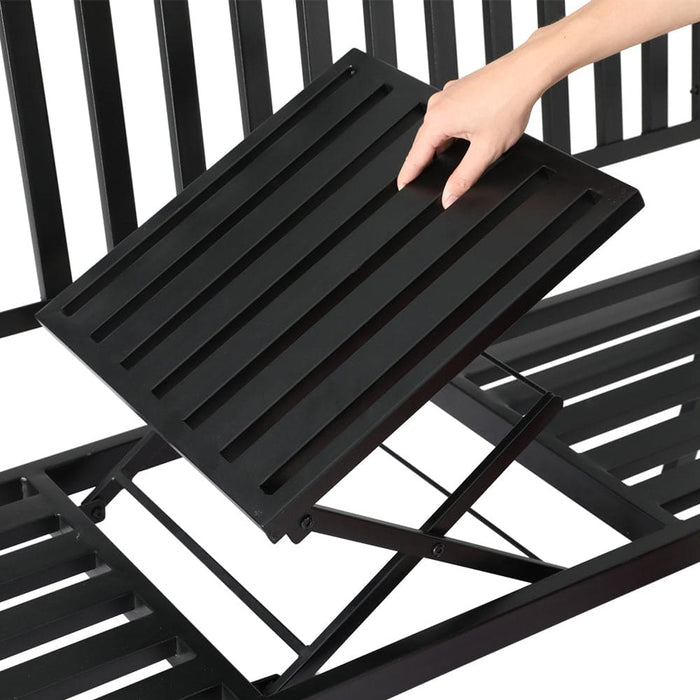 Gardeon Garden Bench Steel Foldable Table