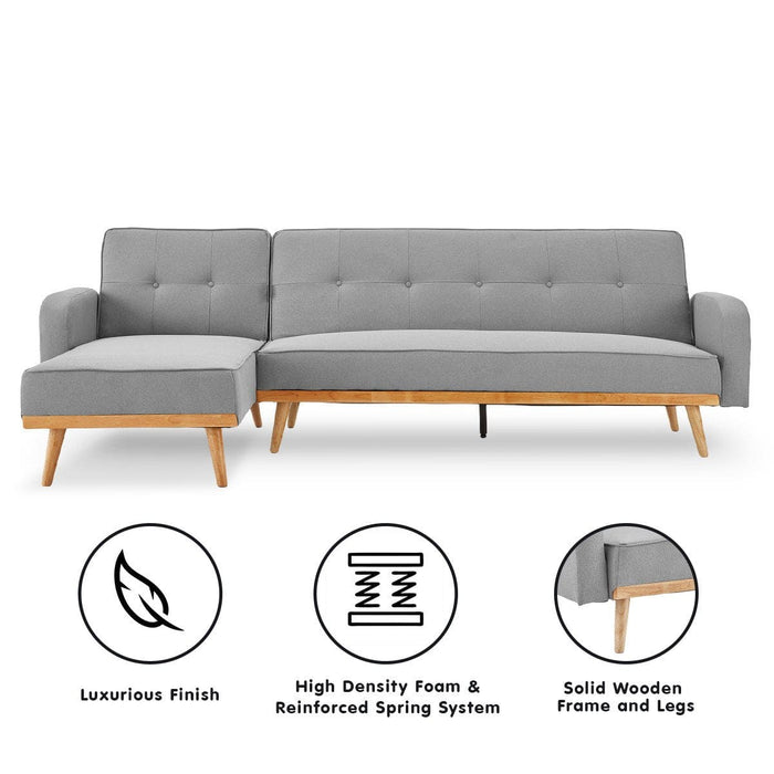 Sarantino 3-Seater Corner Sofa Modular