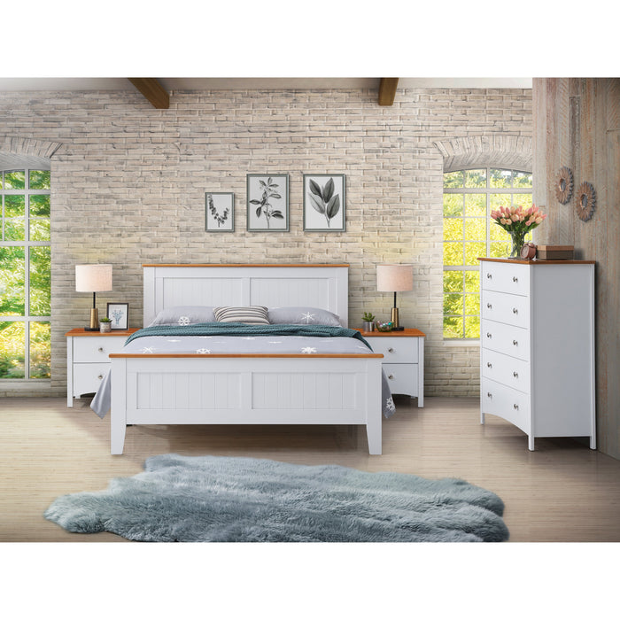 Lobelia Bedside Tallboy 3pc Bedroom Set