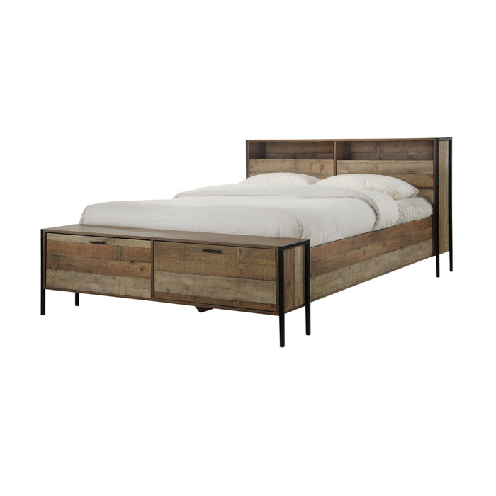 Queen Size Storage Bed Farme in Oak