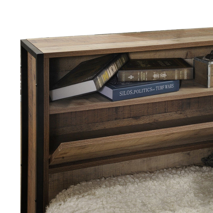 Queen Size Storage Bed Farme in Oak