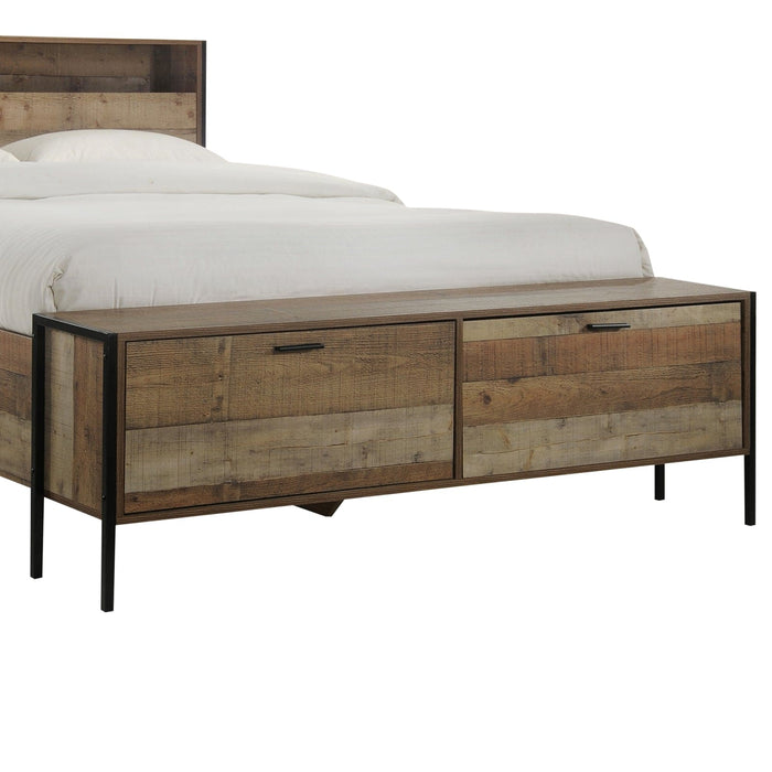 Queen Size Storage Bed Farme in Oak