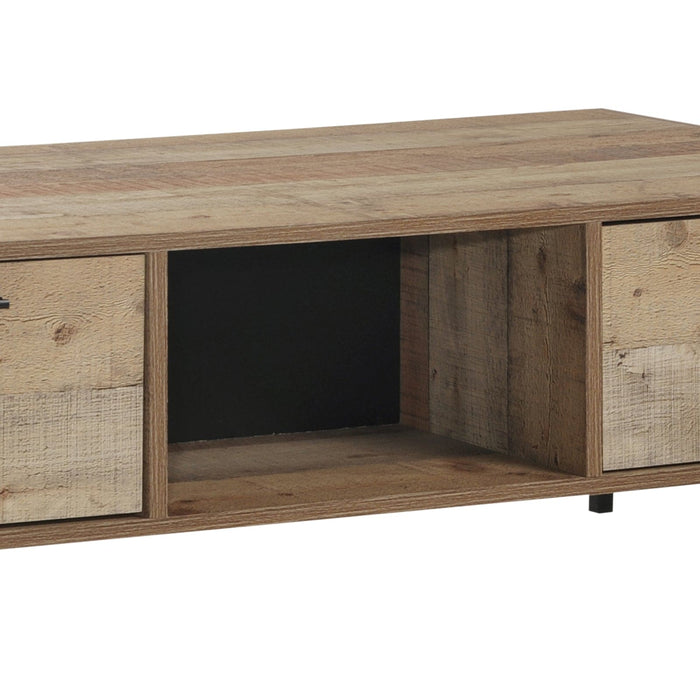 2 Drawer Oak Colour Coffee Table