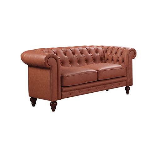 Chesterfireld  3+2+1 Seater Brown Sofa