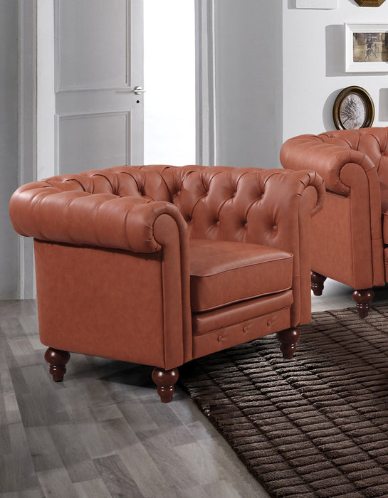 Single Seater Brown Sofa Armchair