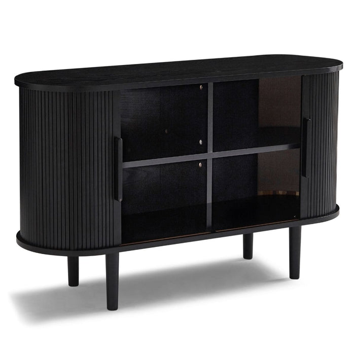 Kate Black Column Wooden Sideboard