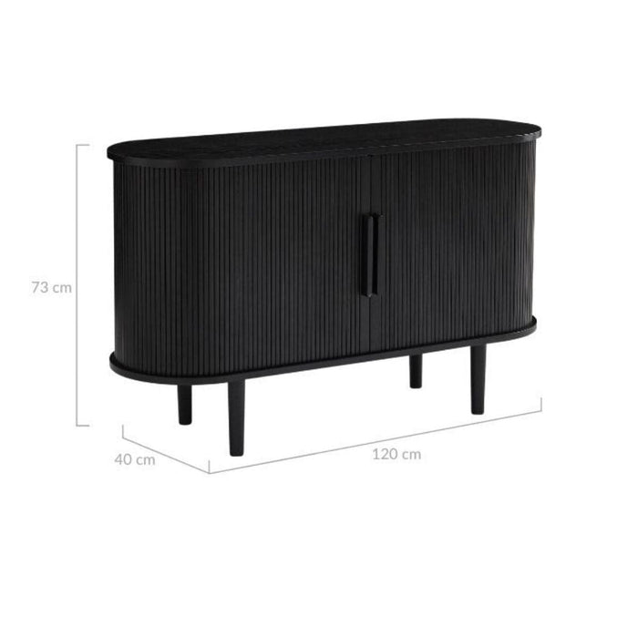 Kate Black Column Wooden Sideboard