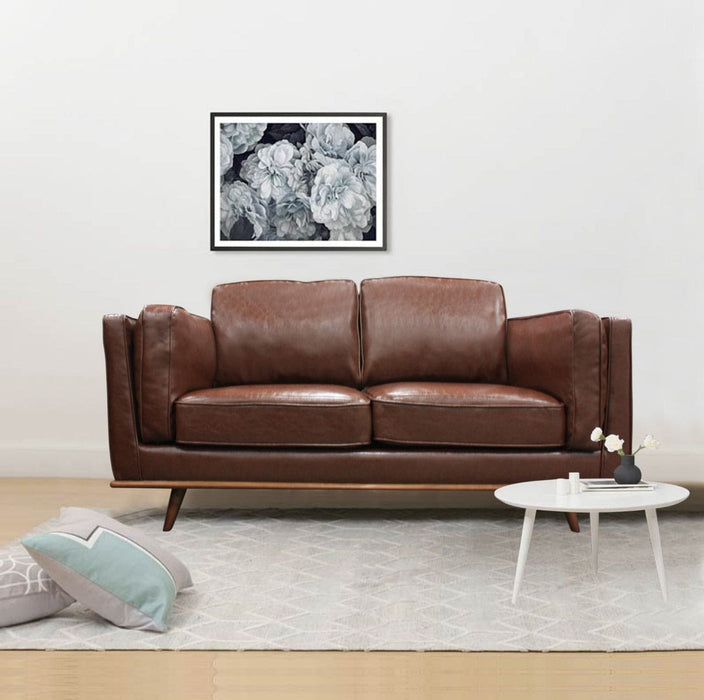 2 Seater Faux Leather Sofa